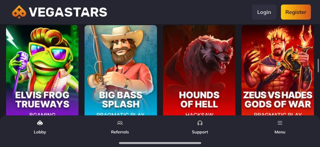 Mobile Browser Vegastars