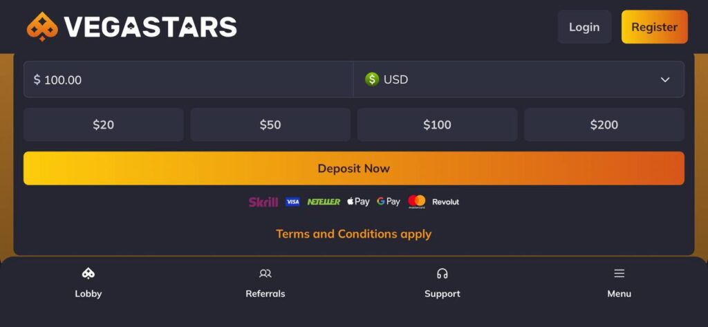 Vegastars on Mobile
